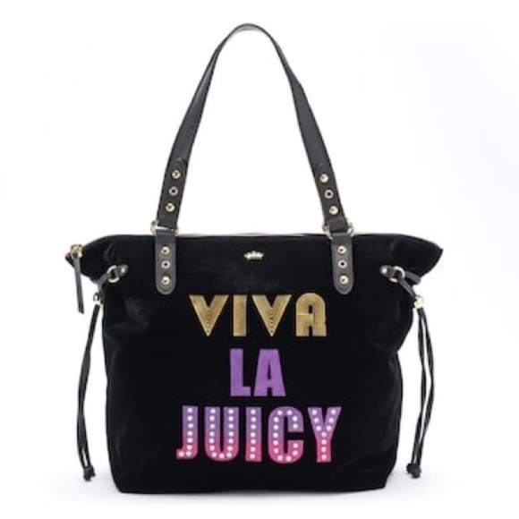 Juicy Couture Handbags - Juicy Couture Black Viva La Juicy Tote Bag